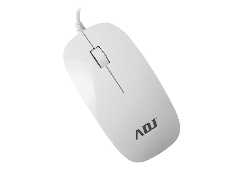 Adj MO110 3D mouse USB Ottico 1000 DPI Ambidestro Bianco