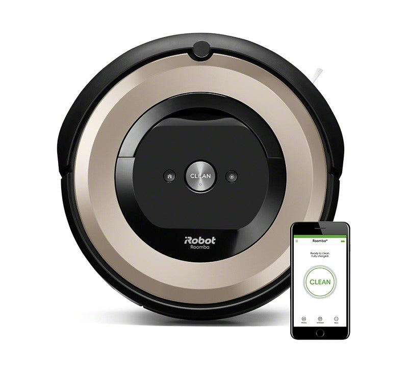 iRobot Roomba e6 aspirapolvere robot Senza sacchetto Beige, Nero