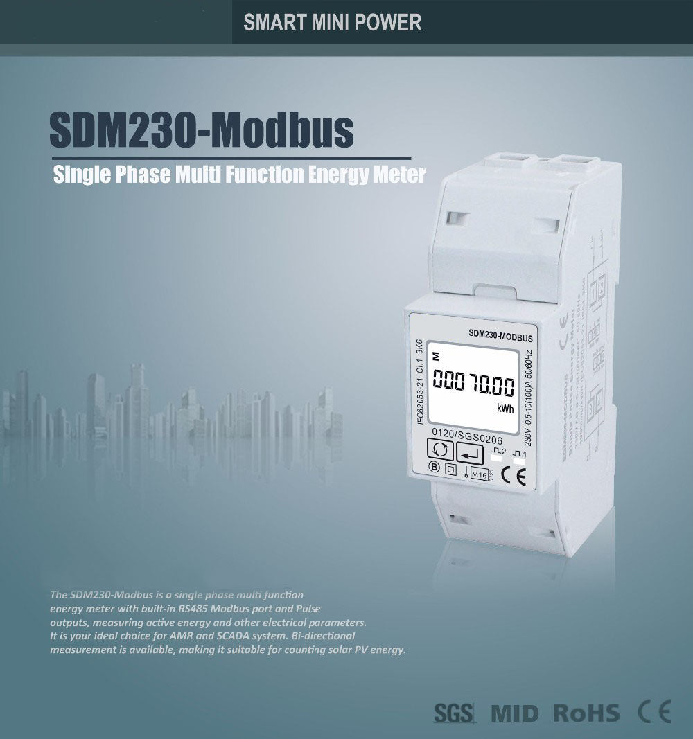 MULTIMETRO EASTRON SDM230-Modbus - SDM230PU