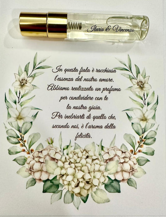 Segnaposto 5ml con cartoncino