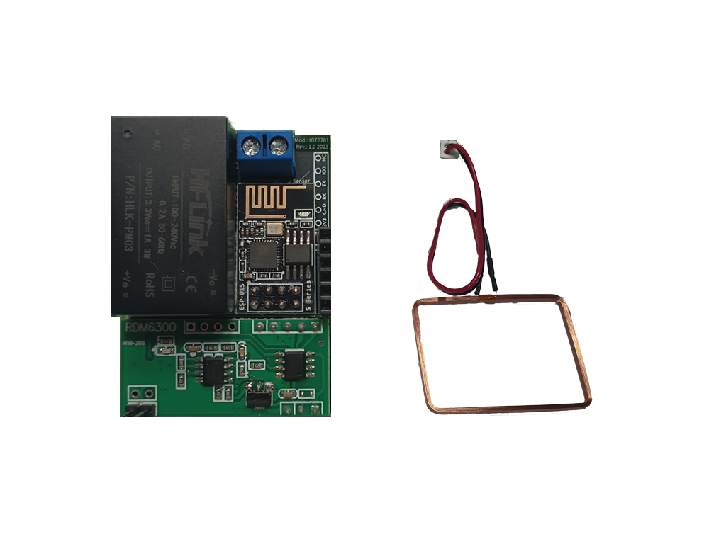 Rilevatore NFC 125 kHz WiFi compreso di 3 Card Codificate - IOT0201