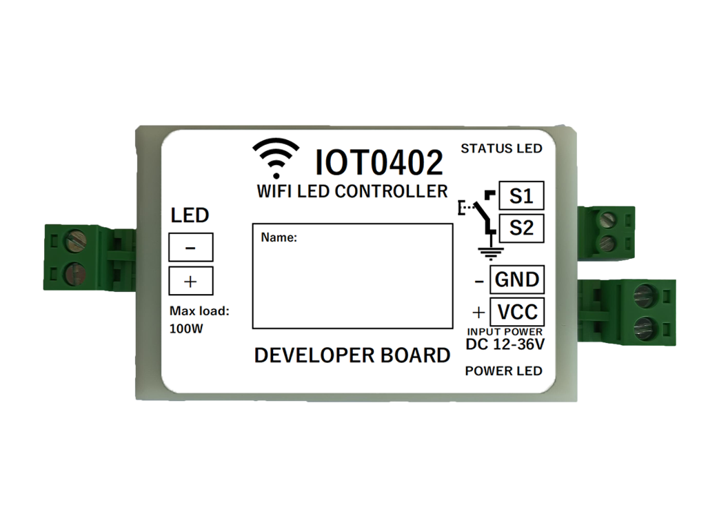 Driver LED WiFi, da 12 a 36V 100W - IOT0402