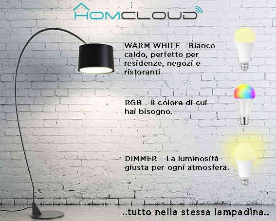 LAMPADA LED SMART RGB E27 DIMMERABILE